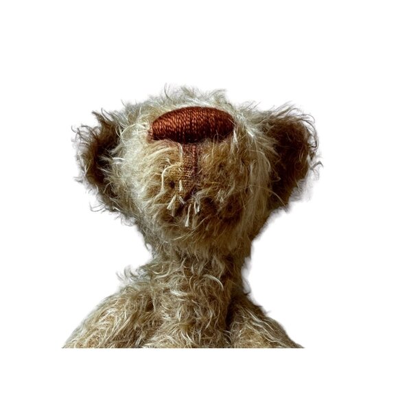 OOAK Handmade Mohair Bear by Knoevelkes Gertie Collectible Brown 13” Glass Eyes, - Picture 5 of 10